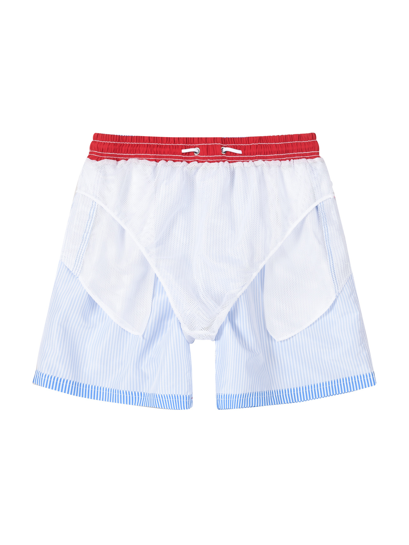 ASHORE Light Blue Striped Badbyxa