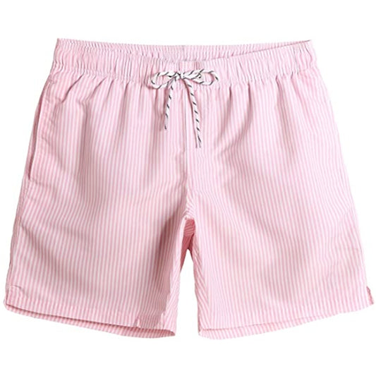 ASHORE Light Pink Striped Badbyxa